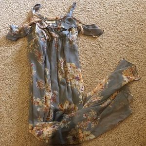 Jessica Simpson Maternity Floral Maxi Dress sz S